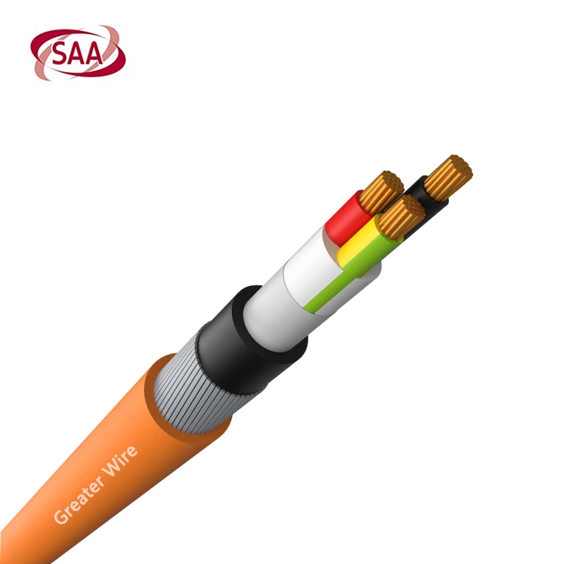 2 kerne og jord pansret kabel