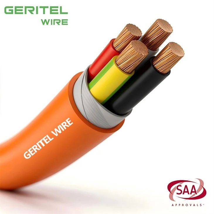 3x25+1x6E SAA 3 Core And Earth LSZH Cable 110C high quality