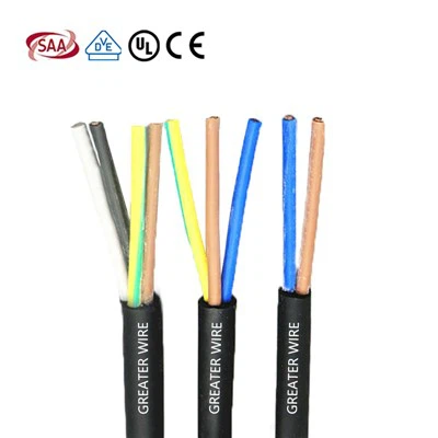 300/300V 2 3 4 Core H03VV-F-kabel